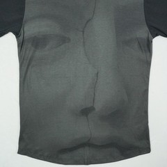 En Noir Mens Avant Grarde Monochromatic T-Shirt Black Made in USA 20×30