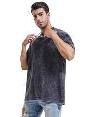 3 Pcs Men’s Oversized Heavy Cotton Summer T-Shirts Large Black + Gray + Coffee