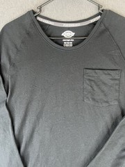 Dickies Temp-iQ Long Sleeve Shirt Black Mens Medium Performance Pocket Tee