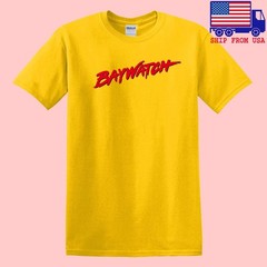 Baywatch Retro Tv Show Men’s Yellow Size S-5XL