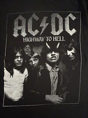 AC/DC Highway To Hell Shirt Size small Rock Tee Angus Young