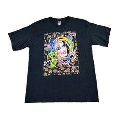 VINTAGE Mardi Gras Shirt Mens Large Peekaboo 2005 Andrea Mistretta Tee Adult A34