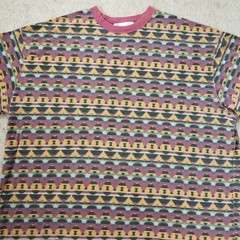 Vintage 90s Columbia Aztec Southwestern Sz 2XL Mens All Over Print Heavy T-Shirt