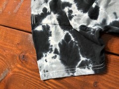 Surf Style Adult Size Medium T-Shirt Black Gray Tie Dye Neon Graphic Worn White