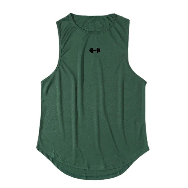 Gym Fitness Bodybuilding Sport Vests Mesh Breathable Quick Dry Running Tank Tops