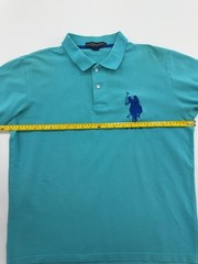 U.S. Polo Assn. Boys Turquoise Polo Shirt Size L Regular
