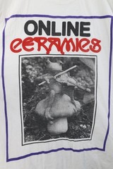 Online Ceramics Mens 2XL XXL Distressed Toad Violin Mushroom T-Shirt White USA