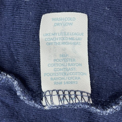 Marine Layer Mens M/L Marge Henley Shirt Blue Striped Long Sleeve Cotton