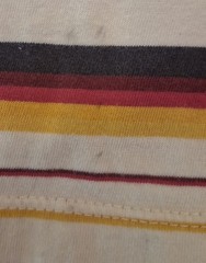 VTG Hang Ten T-Shirt Mens XL Beige Stripes Beach Surf Short Sleeve