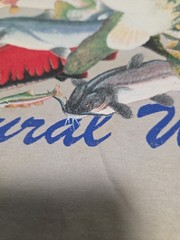 Vintage The Wild Side Shirt L Fish Collage Wild Outdoors Natural Wonders 90s
