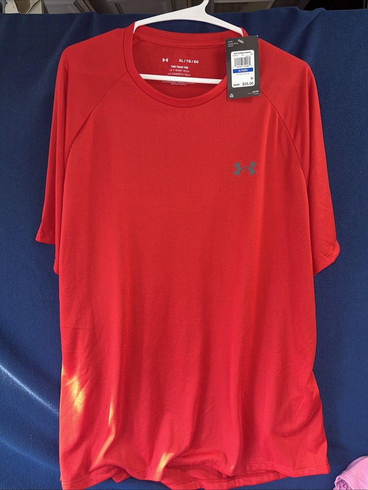 Under Armour 1326413 Men’s UA Tech 2.0 Short Sleeve T-Shirt Red, X-Large