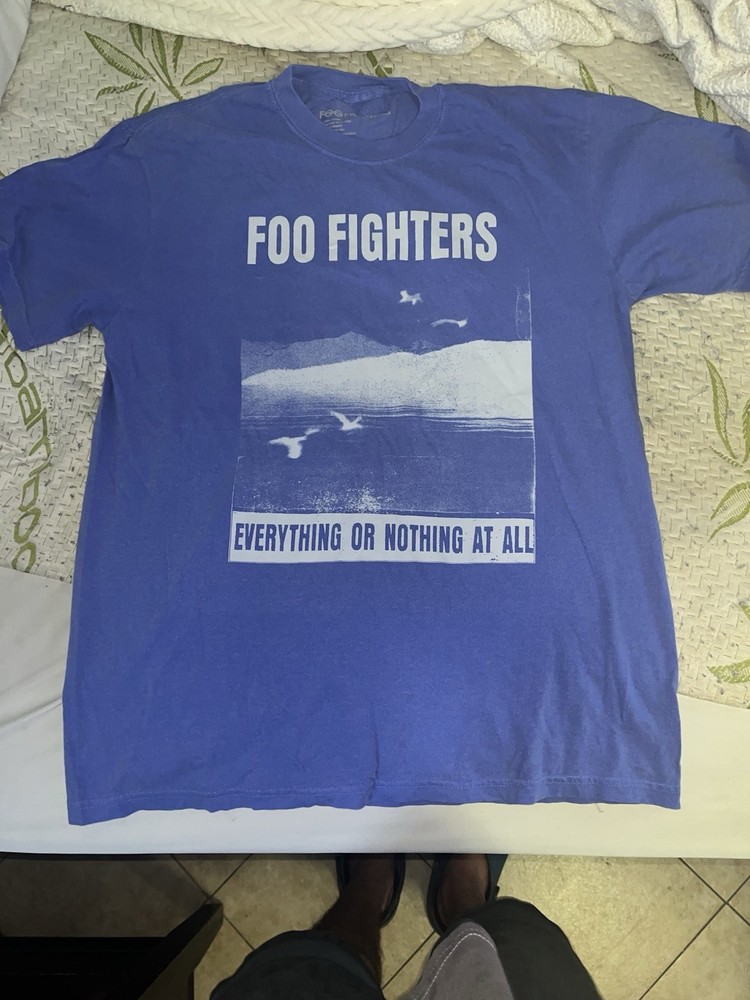 Foo Fighters Everything or Nothing at All 2024 Tour Shirt L Double Sided Used
