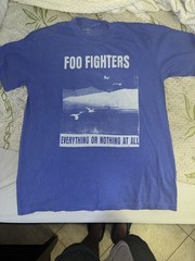 Foo Fighters Everything or Nothing at All 2024 Tour Shirt L Double Sided Used