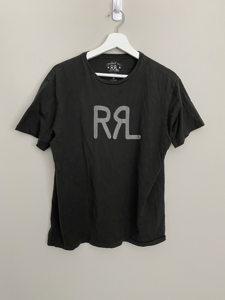Double RL Men’s T Shirt Logo Size M Cotton Comfortable Casual