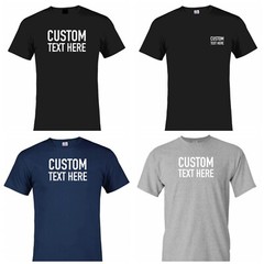 Custom Company Logo Text Personalized Shirt Mens Size Small Medium Large XL