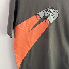 TRUTH Brand Orange Binoculars Anti Tobacco Men Medium Shirt No Smoking Vintage