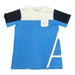 $50 ARMANI EXCHANGE Blue Navy Blue Short Sleeve Slim Fit Designer T-shirt NWT