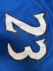 TinderWolves #23 Blue Basketball Jersey Parody Timberwolves Size M