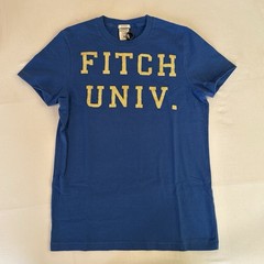 Abercrombie & Fitch Muscle Men’s Blue Crew Neck Cotton Knit College Tee M