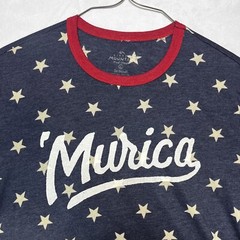 Little Mountain Print Shoppe ‘Murica T-Shirt USA Patriotic Soft Tri-Blend Large