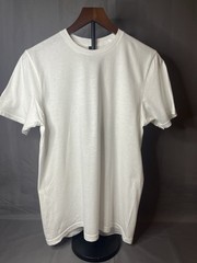 Gildan Heavy Cotton White T-Shirt Adult Size S- Soft Style 100% Cotton