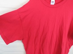 1990’s Fruit od a Loom Easy to wear Red plain USA VTG T-Shirt Size XL