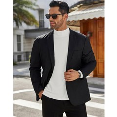 Mens Mock Turtleneck T-Shirt Long Sleeve Warm Pullover Basic Shirt Undershirt