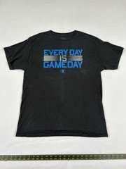 AUTHENTIC CHAMPION T SHIRT L LARGE MENS BLACK EVERYDAY IS GAME DAY SPORTS LOGO