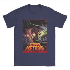 MENS MEN SUMMER SUPER METROID RETROGAMING METROIDVANIA GAME T-SHIRT T-SHIRT