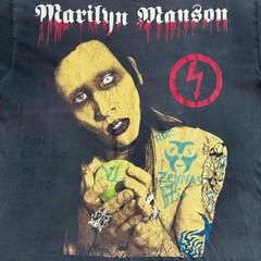 90s MARILYN MANSON MEXICAN BOOTLEG AOP Vintage T-Shirt Reprint