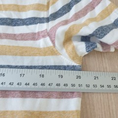 FatFace T Shirt Mens Medium Multicoloured Stripe Print Soft Feel Relaxed Coastal