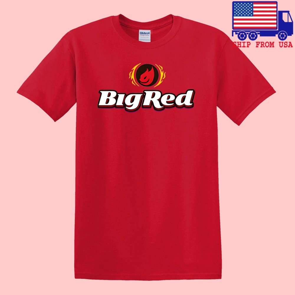 Big Red Gum Cinnamon Men’s Red Size S-5XL