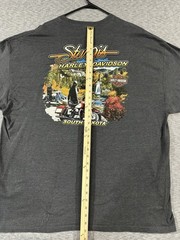 Harley Davidson Sturgis South Dakota Shirt 3XL Dark Gray Waterfall Deer 2011