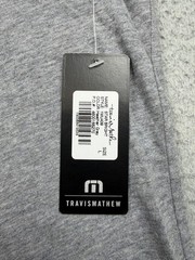 Travis Mathew Graphic T Shirt Mens Large Gray Star Stripes Pima Cotton Logo Flag