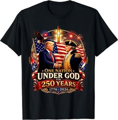 250 Years America Anniversary 250th Trump Washington T-Shirt