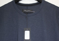 Rag & Bone Classic Slub Jersey Lightweight Navy Blue (Not Black) Men Med T-Shirt