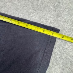 Claiborne Mens XXL Slim Fit Stretch Henley T-Shirt Black Short Sleeve Stripe