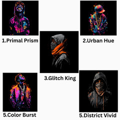 Neon Hip Hop Graphic T-Shirt Tee, Comfort Colors T Shirt, Unisex Streetwear Tee
