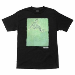 Thrasher Magazine JAILBIRD LOGO Skateboard T Shirt BLACK w/Art By Lance Mountain