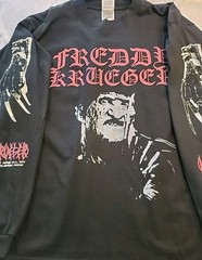 Freddy Krueger Nightmare Elm Street Long Sleeve Shirt Custom Multi-Print Shaka!!