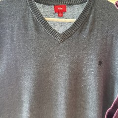 Vintage 90s Mossimo (XXL) – Burgandy/ Claiborne(XL) Gray Sweater Vests LOT of 2