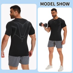 Mens Compression Sport Vest Tight Tank Base Layer Sleeveless T-Shirt Singlet Top