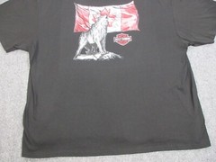 Harley Davidson Shirt Mens 4XL XXXXL Black Canada Wolf Logo Motorcycle Biker