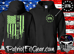 Hoodie,Gun Flag,We The People,1776,Gun Rights,Molon Labe,American Patriot,2A,