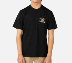 RIP CURL Men’s S/S T-Shirt BIG CALI BEAR PREMIUM – Black – Medium – NWT