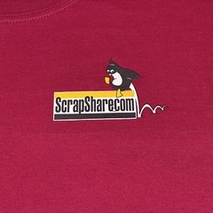 Vintage 2000s ScrapShare Forum DIY Art Craft Penguin Mascot T-Shirt Size Large