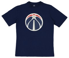FISLL NBA Men’s Washington Wizards Team Color, Name and Logo Premium T-Shirt