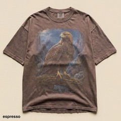 Golden Eagle Moon Comfort Tee Shirt Nature Wildlife Animal Soft