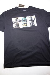 MY HERO ACADEMIA World Heroes Mission The Three Manga Black T-Shirt NEW Large L