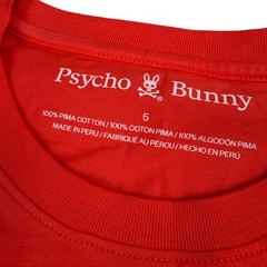 Psycho Bunny Mens Sydney Graphic Tee Hot Coral Red Size 5 Medium B6U508F200 NWT